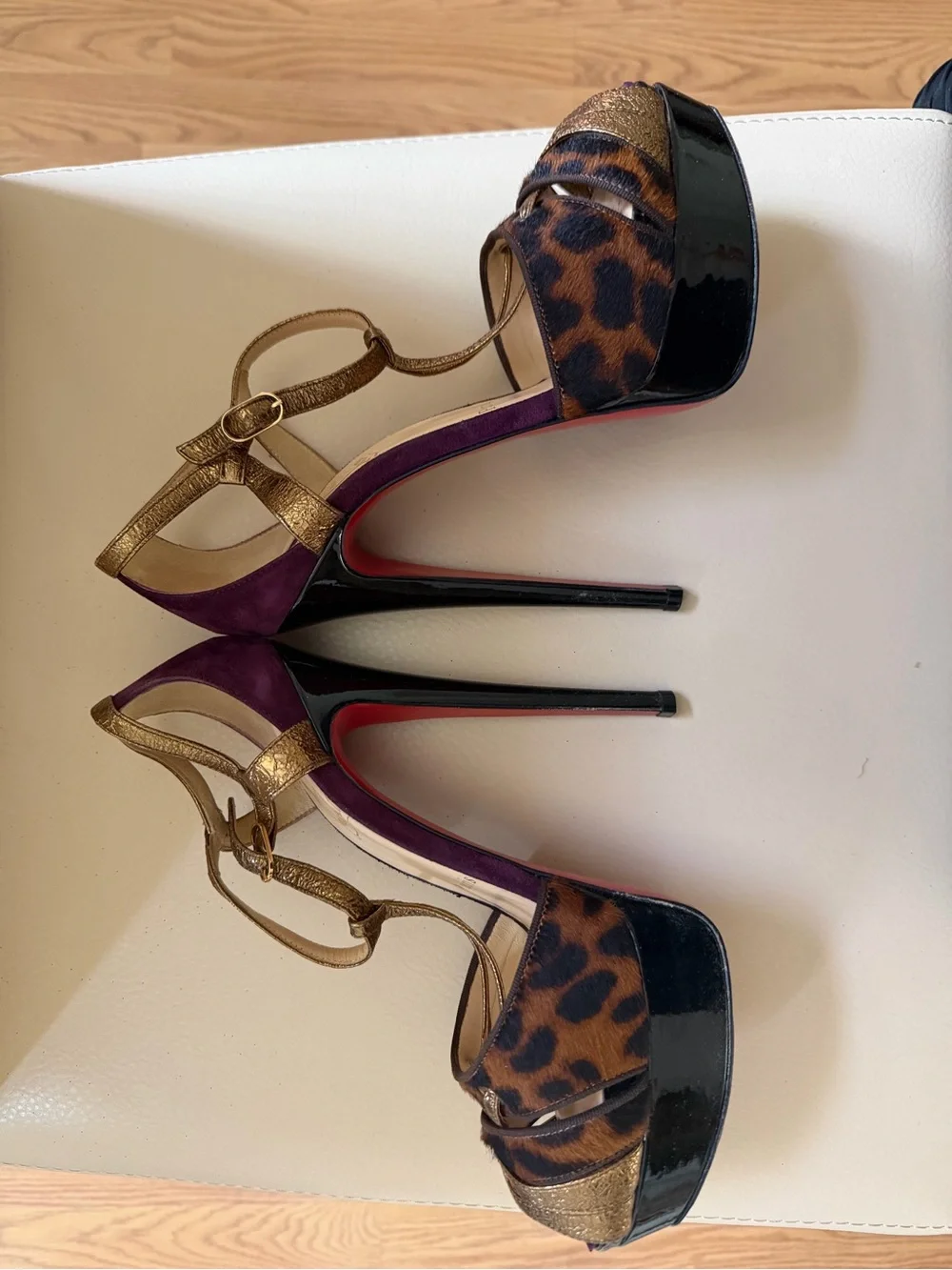Christian Louboutin Glennalta 150 SP Leopard Pony Hair